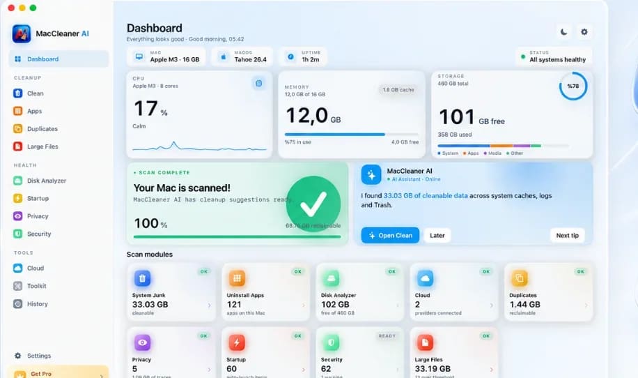 Smart Cleaner AI: Disk Clean