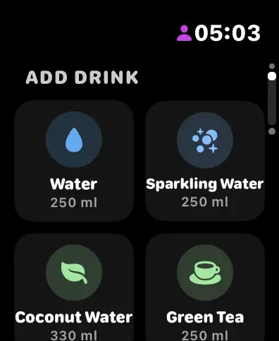 Water Reminder DropWise: DropWise on Apple Watch